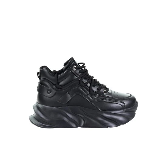 Zdjęcie produktu Damskie skórzane sneakersy czarne SS2N4036 Goe