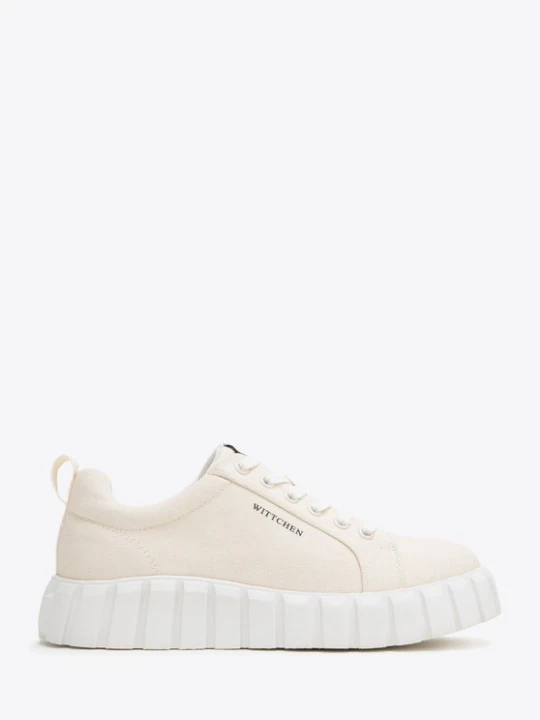 Zdjęcie produktu Damskie sneakersy na platformie jasny beż Wittchen