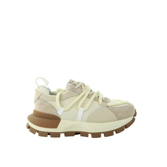 Zdjęcie produktu Damskie sneakersy skórzane beżowy GOE TT2N4021