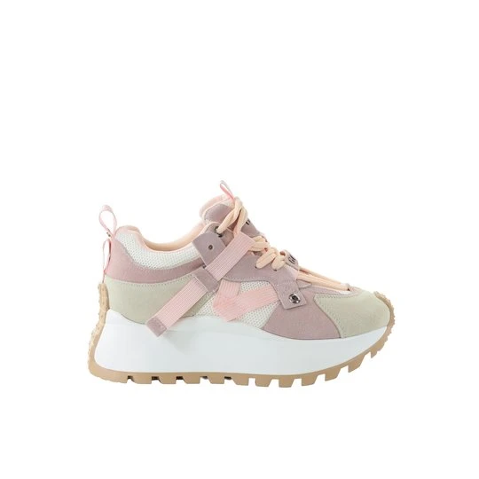 Zdjęcie produktu Damskie sneakersy skórzane jasnoróżowe GOE TT2N4022