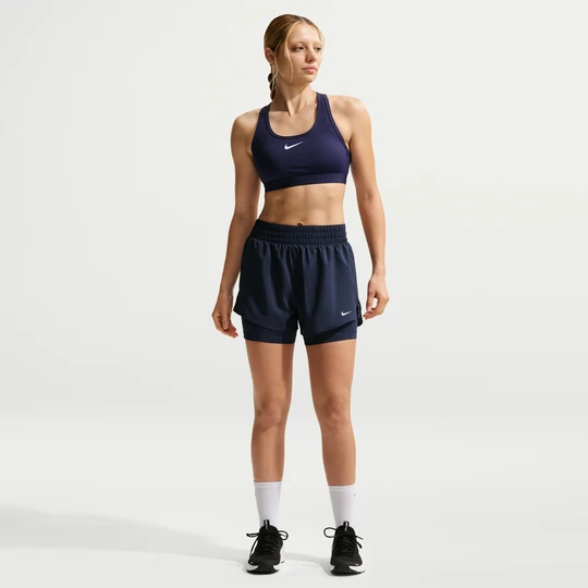 Zdjęcie produktu Damskie spodenki 2 w 1 z wysokim stanem Dri-FIT Nike One 7, 5 cm - Niebieski