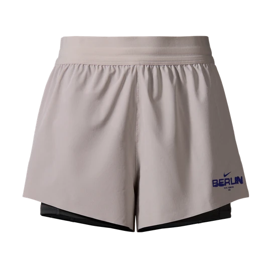 Zdjęcie produktu Damskie spodenki do biegania 2 w 1 ze średnim stanem Dri-FIT Nike Swift - Szary
