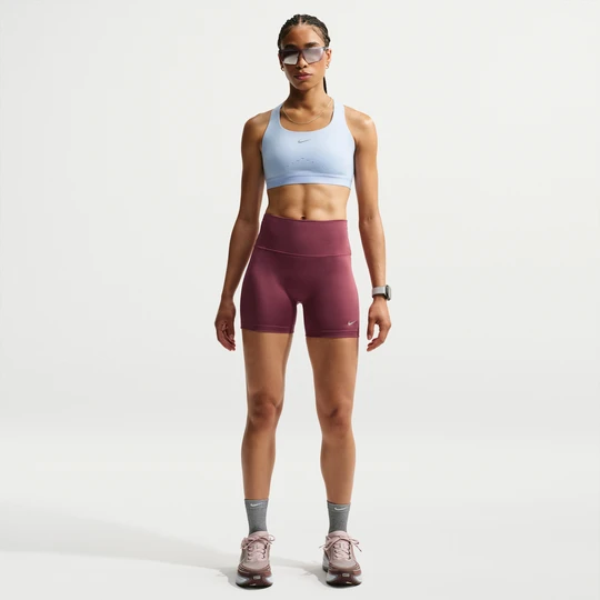 Zdjęcie produktu Damskie spodenki do biegania Nike Tempo o przylegającym kroju z wysokim stanem 10 cm - Czerwony