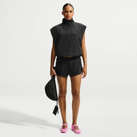 Zdjęcie produktu Damskie spodenki do biegania NikeSKIMS Stretch Nylon - Czerń