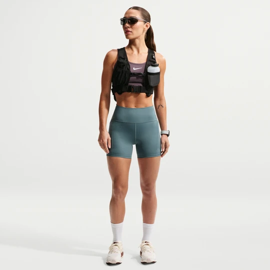 Zdjęcie produktu Damskie spodenki do biegania o przylegającym kroju z wysokim stanem 10 cm Nike Swift - Szary