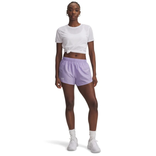 Zdjęcie produktu Damskie spodenki do biegania Under Armour UA Fly By 3\'\' Shorts - fioletowe