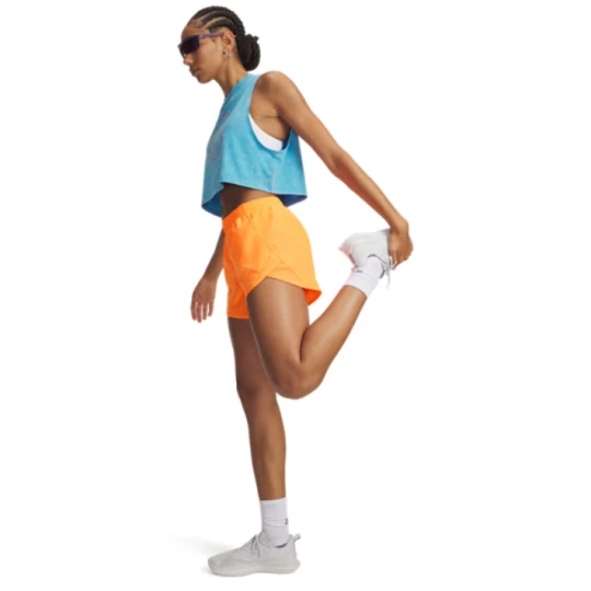 Zdjęcie produktu Damskie spodenki do biegania Under Armour UA Fly By 3\'\' Shorts - pomarańczowe