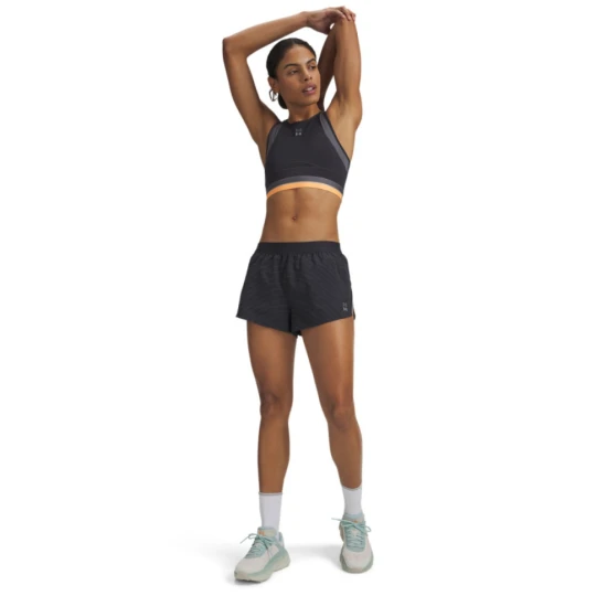 Zdjęcie produktu Damskie spodenki do biegania Under Armour UA Halo Run Reflective Short - czarny