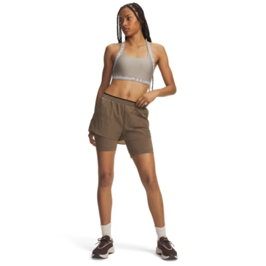 Zdjęcie produktu Damskie spodenki do biegania Under Armour UA HB Run Short - brązowe