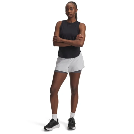 Zdjęcie produktu Damskie spodenki do biegania Under Armour UA Launch Pro 3\" 2in1 Shorts - białe