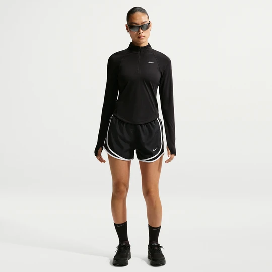 Zdjęcie produktu Damskie spodenki do biegania ze średnim stanem i wszytą bielizną Nike Dri-FIT Tempo - Czerń