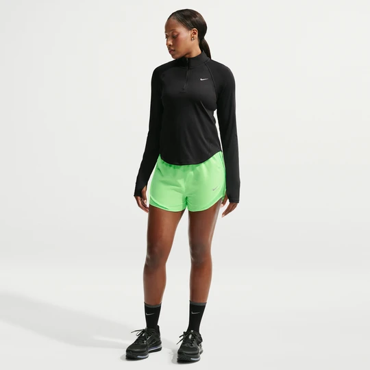 Zdjęcie produktu Damskie spodenki do biegania ze średnim stanem i wszytą bielizną Nike Dri-FIT Tempo - Zieleń