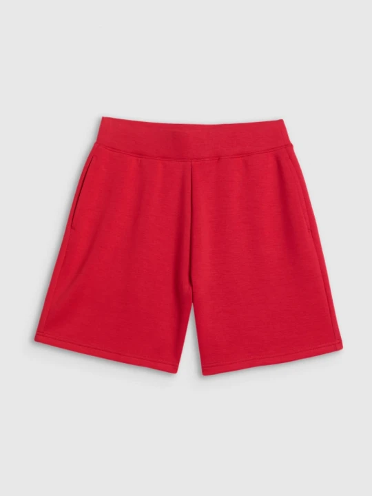 Zdjęcie produktu Damskie spodenki dresowe 4F 4FRSS26TSHOF0895 - czerwone
