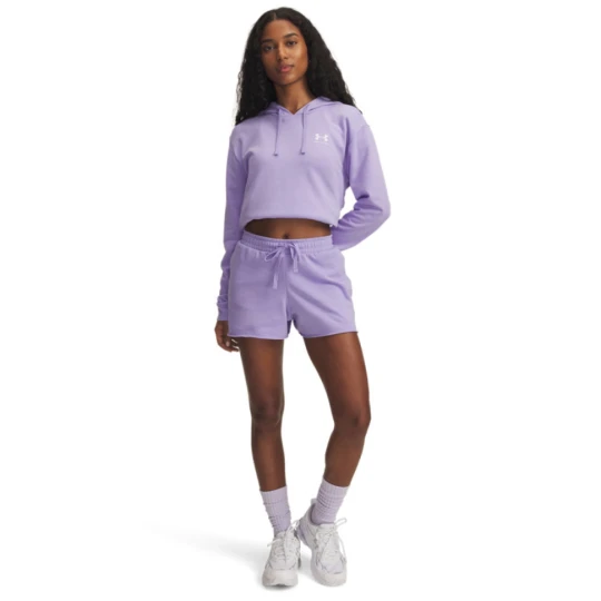 Zdjęcie produktu Damskie spodenki dresowe Under Armour UA Rival Terry Short - fioletowe