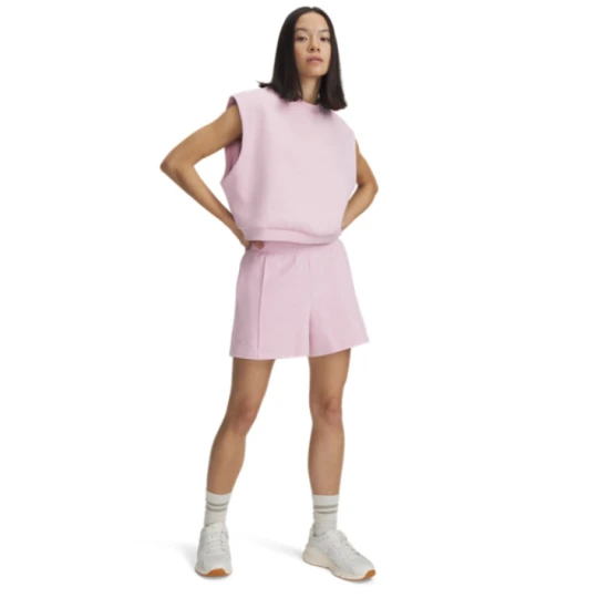 Zdjęcie produktu Damskie spodenki dresowe Under Armour UA Unstoppable Fleece Short - różowe
