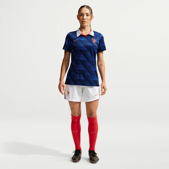 Zdjęcie produktu Damskie spodenki piłkarskie Nike Dri-FIT FFF 2026 Stadium (wersja domowa) – replika - Biel