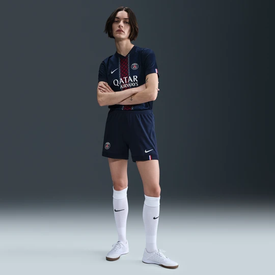 Zdjęcie produktu Damskie spodenki piłkarskie Nike Dri-FIT Paris Saint-Germain Stadium 2025/26 (wersja domowa) – replika - Niebieski