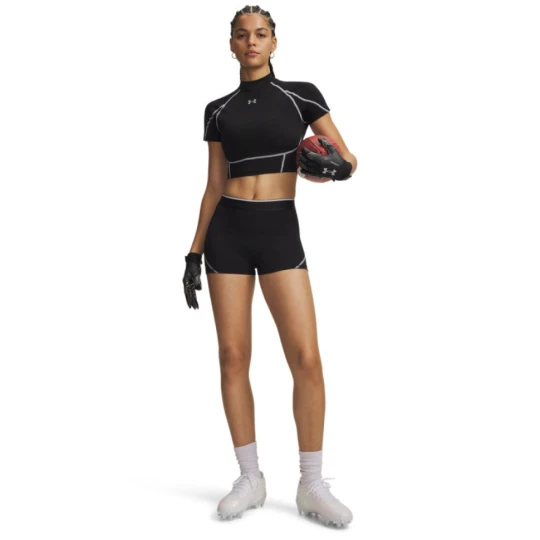 Zdjęcie produktu Damskie spodenki treningowe Under Armour HeatGear Elite Shorty - czarne