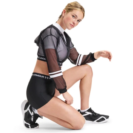 Zdjęcie produktu Damskie spodenki treningowe Under Armour HeatGear Shorty - czarne
