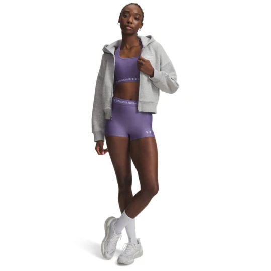 Zdjęcie produktu Damskie spodenki treningowe Under Armour HeatGear Shorty - fioletowe