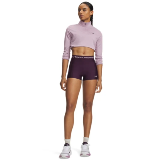 Zdjęcie produktu Damskie spodenki treningowe Under Armour HeatGear Shorty - fioletowe