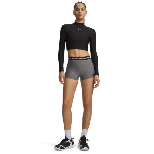 Zdjęcie produktu Damskie spodenki treningowe Under Armour HeatGear Shorty - szare
