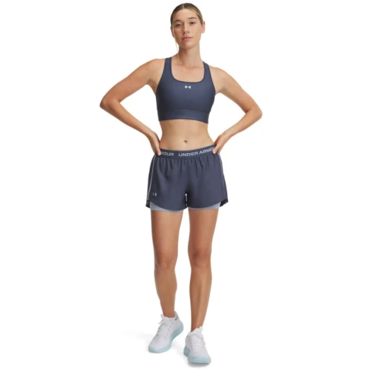 Zdjęcie produktu Damskie spodenki treningowe Under Armour Tech Play Up 2in1 Shorts - granatowe