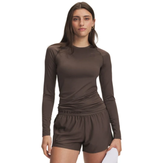 Zdjęcie produktu Damskie spodenki treningowe Under Armour Tech Play Up Shorts - brązowe