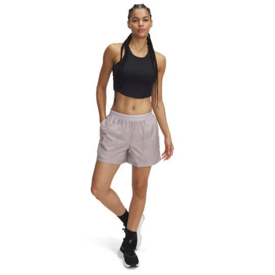 Zdjęcie produktu Damskie spodenki treningowe Under Armour UA Rival Woven Short - beżowe