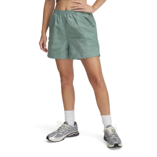 Zdjęcie produktu Damskie spodenki treningowe Under Armour UA Unstoppable Utility Short - zielone
