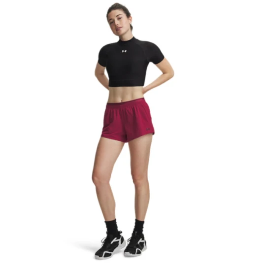 Zdjęcie produktu Damskie spodenki treningowe Under Armour UA Vanish Woven 3in Shorts - burgundowe