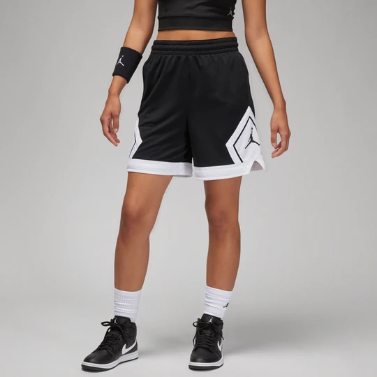 Zdjęcie produktu Damskie spodenki z motywem otwartego rombu Jordan Sport - Czerń