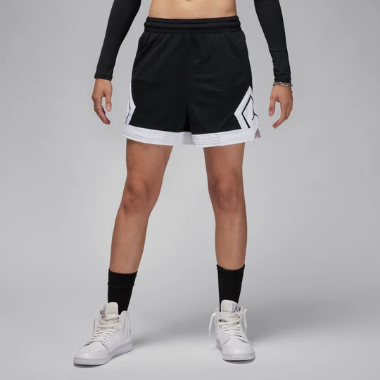 Zdjęcie produktu Damskie spodenki z motywem rombu Jordan Sport 10 cm - Czerń