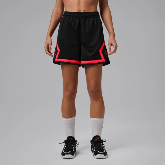 Zdjęcie produktu Damskie spodenki z motywem rombu Jordan Sport 10 cm - Czerń