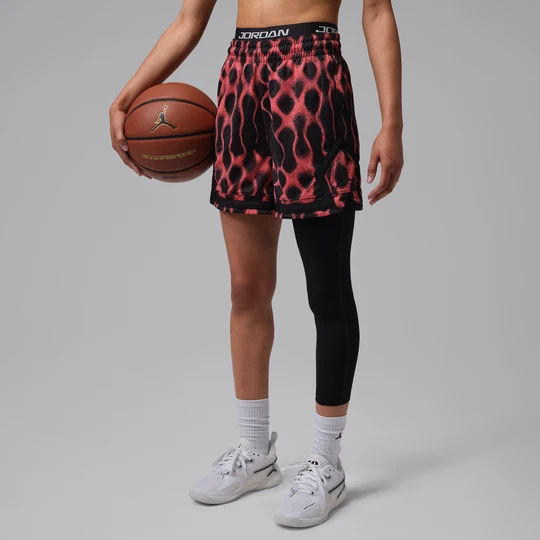 Zdjęcie produktu Damskie spodenki z motywem rombu Jordan Sport 10 cm - Czerń