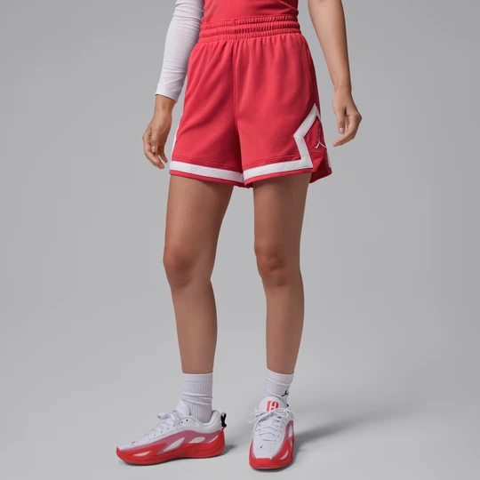 Zdjęcie produktu Damskie spodenki z motywem rombu Jordan Sport 10 cm - Czerwony