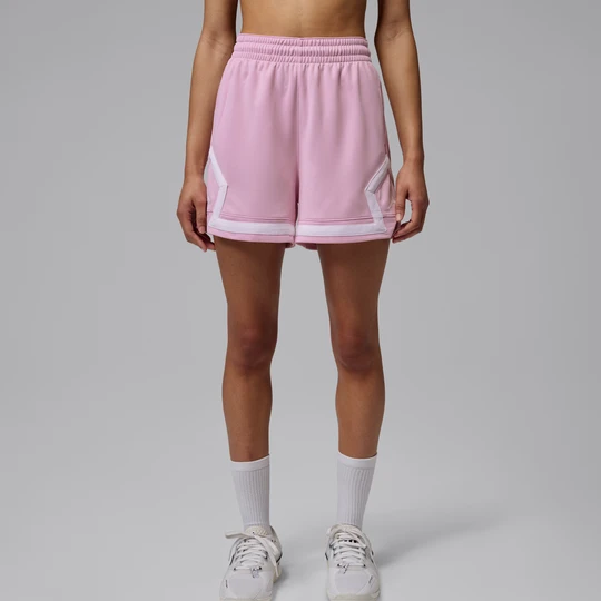 Zdjęcie produktu Damskie spodenki z motywem rombu Jordan Sport 10 cm - Różowy