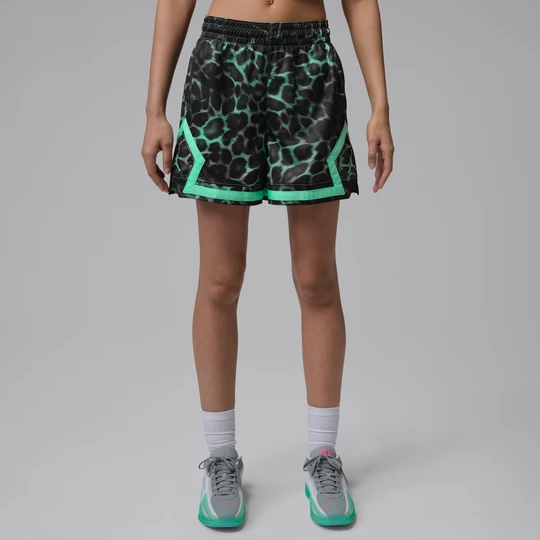 Zdjęcie produktu Damskie spodenki z motywem rombu Jordan Sport 10 cm - Zieleń
