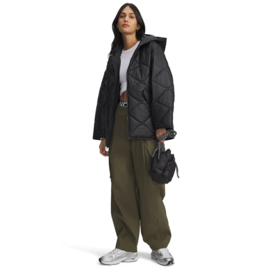 Zdjęcie produktu Damskie spodnie cargo Under Armour UA Unstoppable Ripstop Cargo - zielone