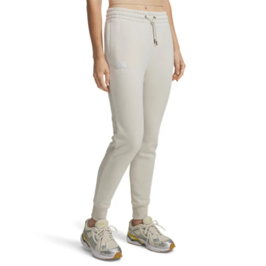 Zdjęcie produktu Damskie spodnie dresowe joggery Under Armour UA Icon Fleece - białe