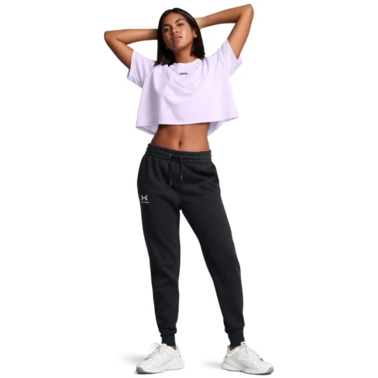 Zdjęcie produktu Damskie spodnie dresowe joggery Under Armour UA Icon Fleece - czarne