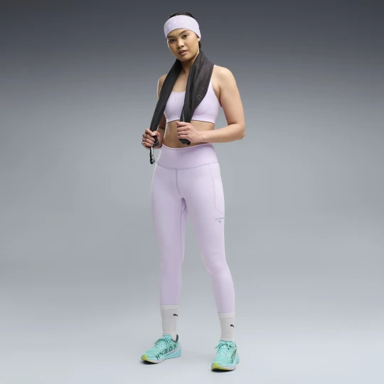 Zdjęcie produktu Damskie spodnie dresowe o dÅ‚ugoÅ›ci 7/8 PUMA x HYROX PWRMODE, Akcesoria, Fioletowy