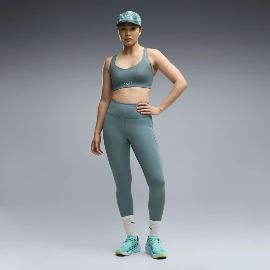 Zdjęcie produktu Damskie spodnie dresowe o długości 7/8 PUMA x HYROX PWRMODE, Akcesoria, Zielony