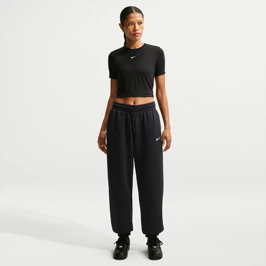 Zdjęcie produktu Damskie spodnie dresowe o kroju oversize z wysokim stanem Nike Phoenix Fleece - Czerń