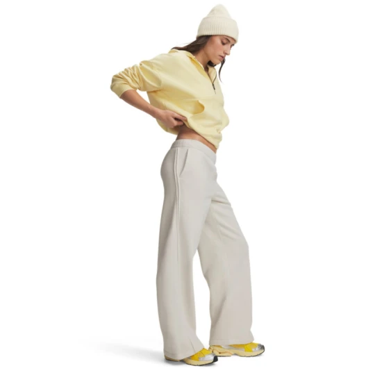 Zdjęcie produktu Damskie spodnie dresowe Under Armour Icon Fleece Sama Wide Leg - szare