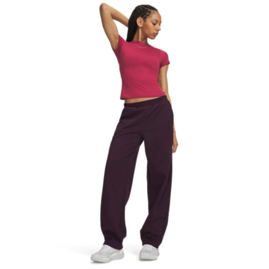 Zdjęcie produktu Damskie spodnie dresowe Under Armour UA Icon Fleece Barrel Pant - fioletowe