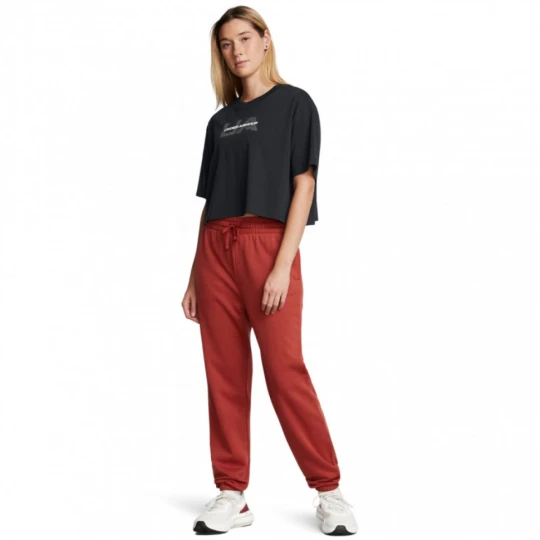 Zdjęcie produktu Damskie spodnie dresowe Under Armour UA Rival Terry Jogger - czerwone