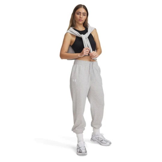 Zdjęcie produktu Damskie spodnie dresowe Under Armour UA Rival Terry Jogger - szare