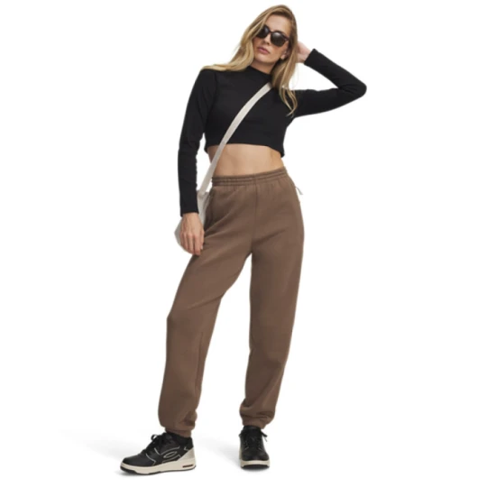 Zdjęcie produktu Damskie spodnie dresowe Under Armour Unstoppable Flc Gym Pant - brązowe