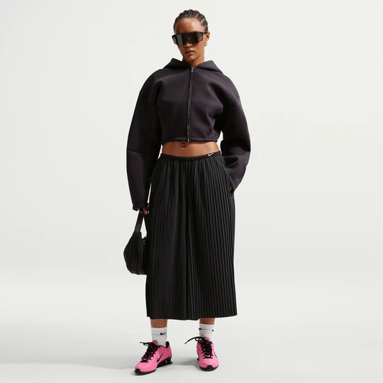 Zdjęcie produktu Damskie spodnie o kroju oversize ze średnim stanem Nike - Czerń